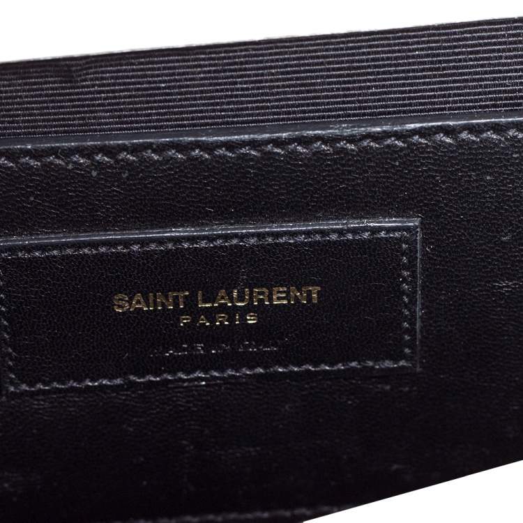 Pre Owned Saint Laurent Off White Leather Medium Kate Shoulder Bag