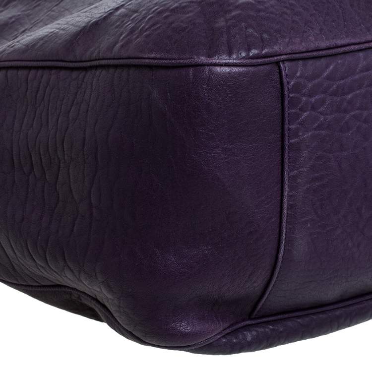 Pre Owned Saint Laurent Dark Indigo Patent Leather Large Roady Hobo