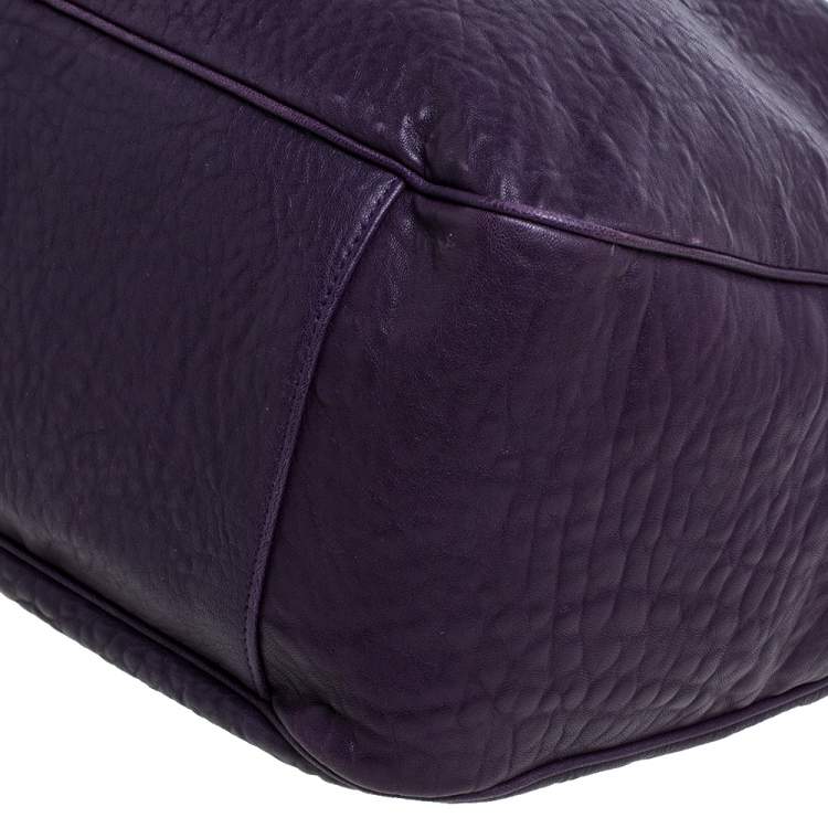 Pre Owned Saint Laurent Dark Indigo Patent Leather Large Roady Hobo