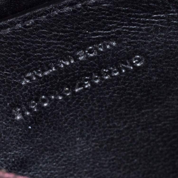 Pre Owned Saint Laurent Burgundy Grained Leather Mini Monogram Camera Bag
