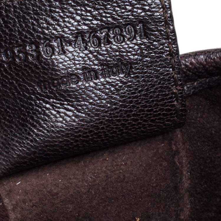 Pre Owned Yves Saint Laurent Dark Brown Suede and Fur Mombasa Hobo