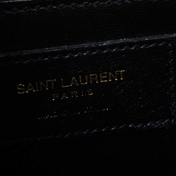 Pre Owned Saint Laurent Green Suede Small Kate Tassel Crossbody Bag