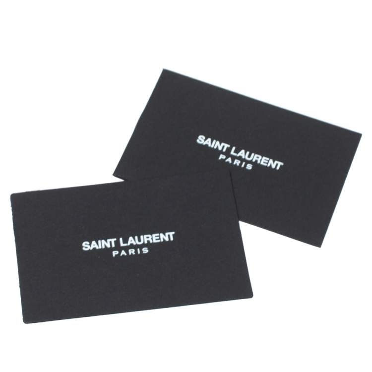 Pre Owned Saint Laurent Black Suede Kate Tassel Clutch