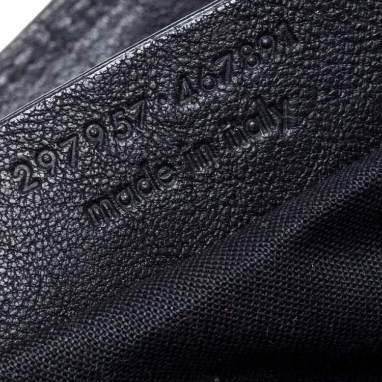 Pre Owned Yves Saint Laurent Black Leather Small Cabas Y-Ligne Tote