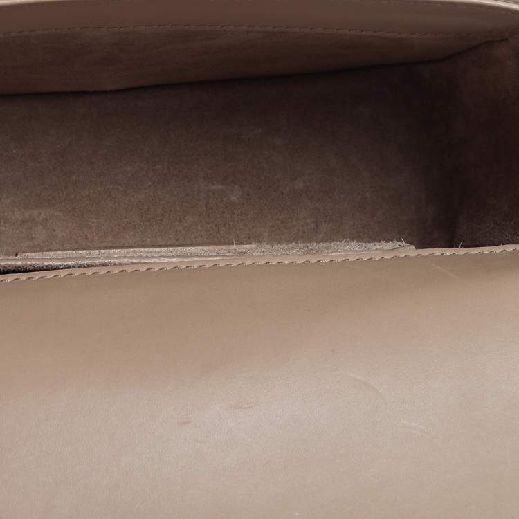 Pre Owned Saint Laurent Beige Leather Small Universite Shoulder Bag