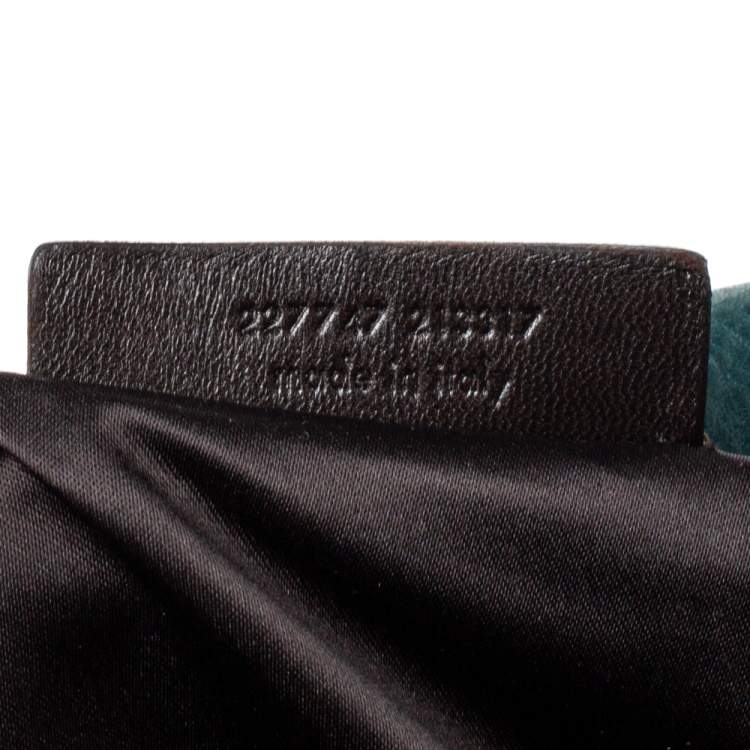 Pre Owned Yves Saint Laurent Dark Green Leather Lover Bag