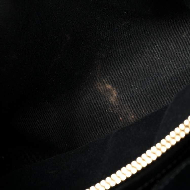 Pre Owned Saint Laurent Paris Black Monogram Leather Loulou Shoulder Bag
