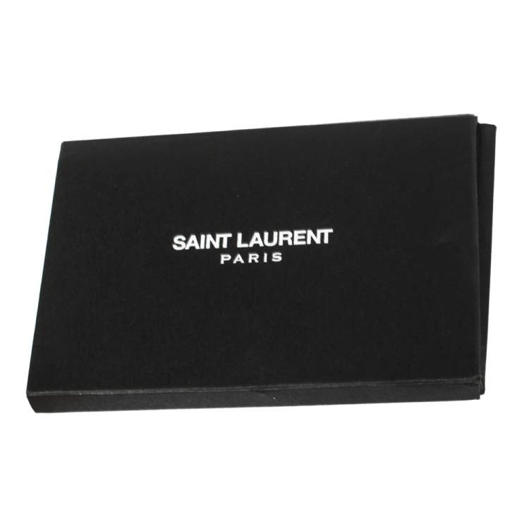 Pre Owned Saint Laurent Burgundy Matelasse Leather Large Cassandre Flap Bag