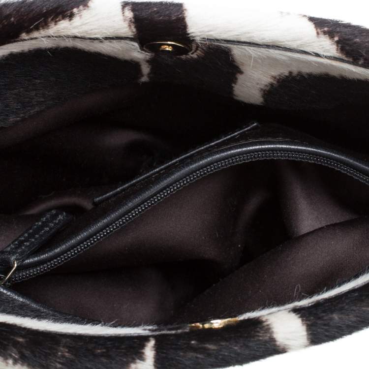 Pre Owned Yves Saint Laurent Black Leather Mini Mombasa Hobo