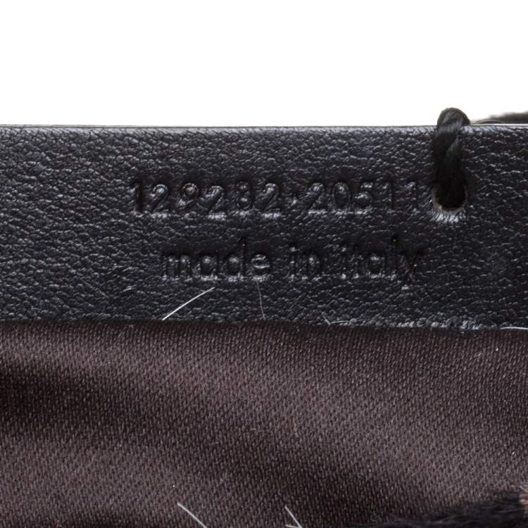 Pre Owned Yves Saint Laurent Black Leather Mini Mombasa Hobo