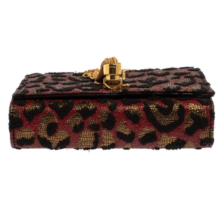 Pre Owned Saint Laurent Tri Color Fabric Small Kate Tassel Crossbody Bag