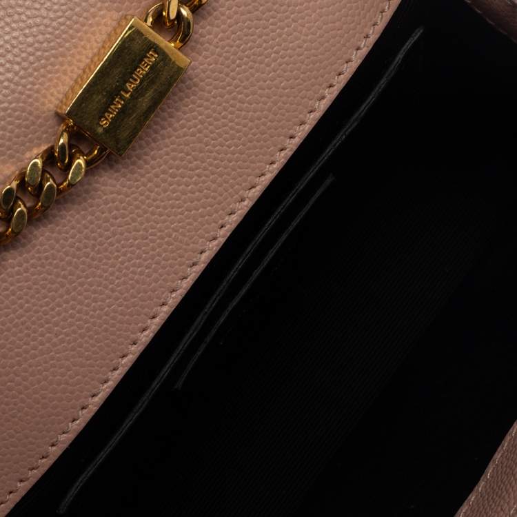 Pre Owned Saint Laurent Pink Leather Small Kate Shoulder Bag