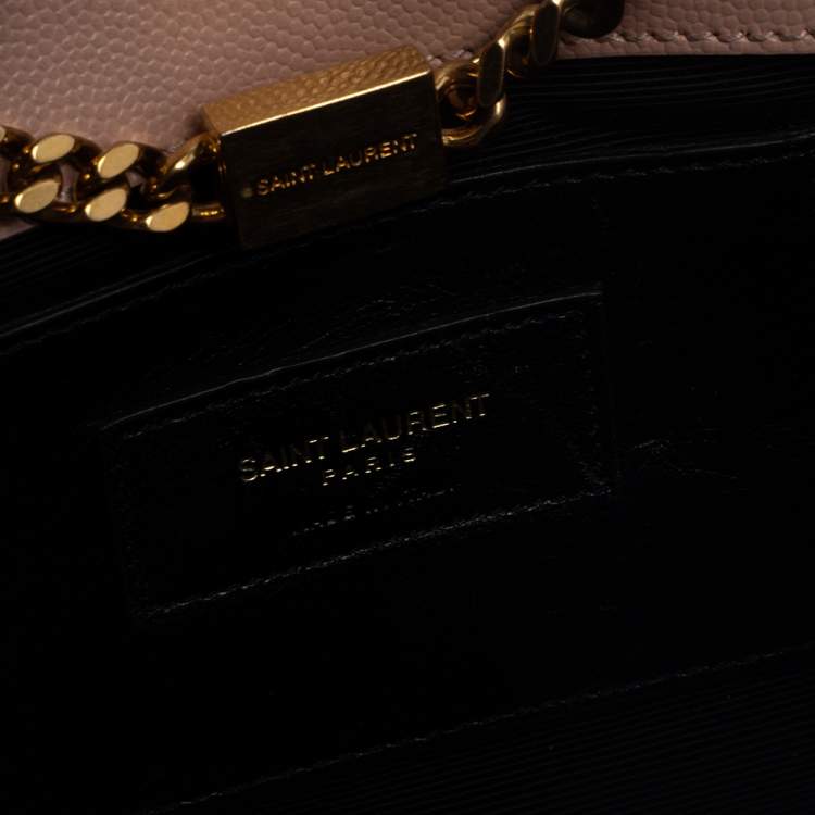 Pre Owned Saint Laurent Pink Leather Small Kate Shoulder Bag