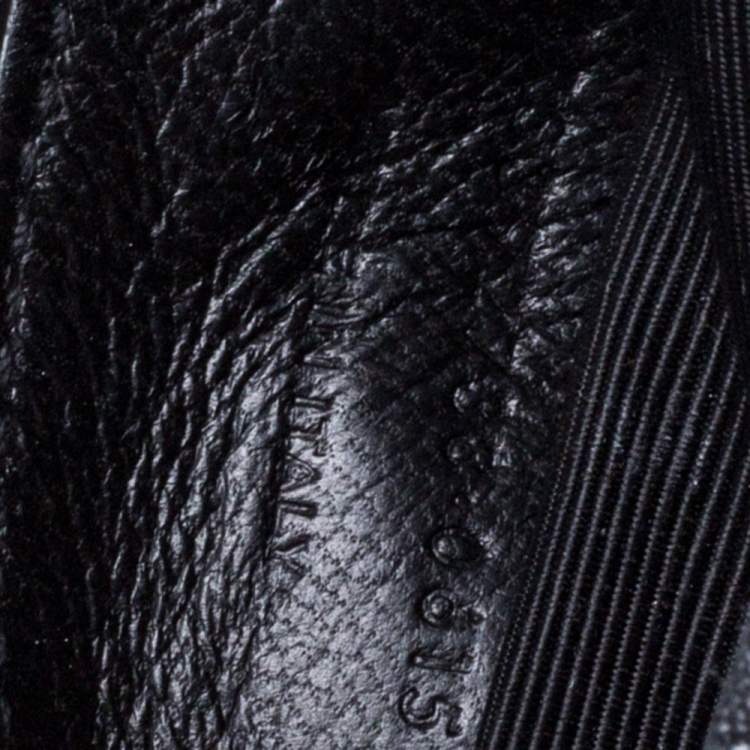 Pre Owned Saint Laurent Black Matelasse Leather Large College Top Handle Bag