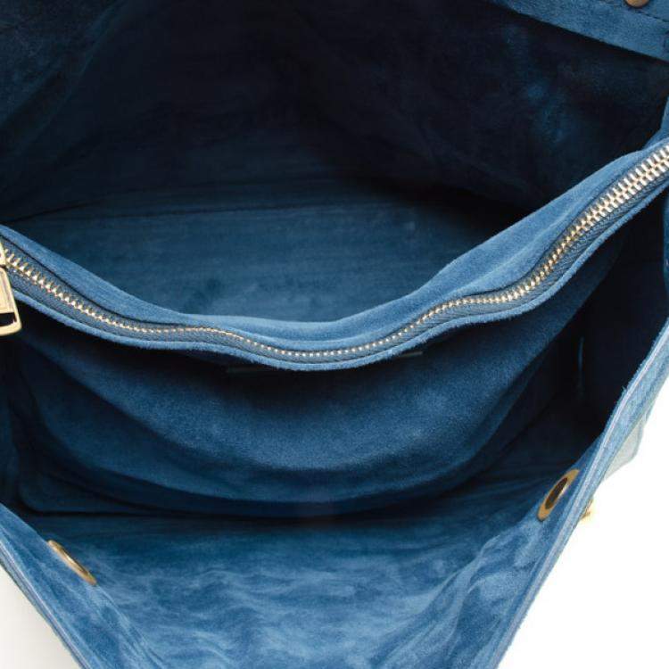 Pre Owned Yves Saint Laurent Tri Color Leather Muse Two Satchel