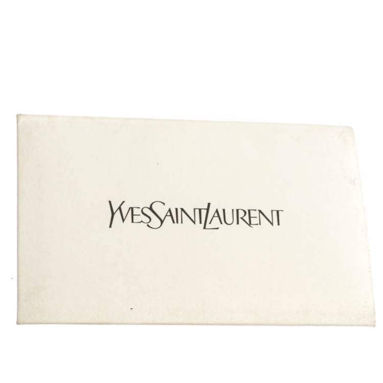 Pre Owned Yves Saint Laurent Black Leather Y-Ligne Flap Crossbody Bag