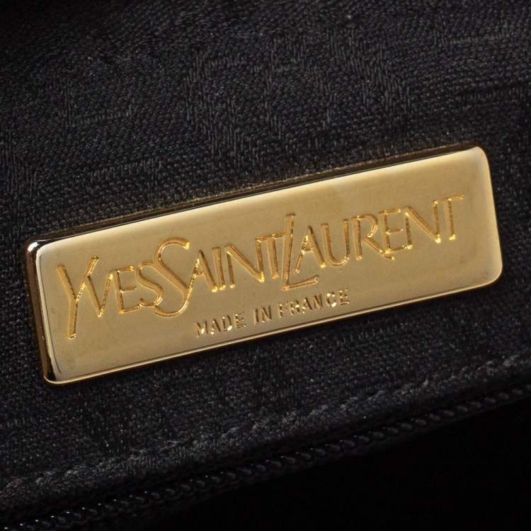 Pre Owned Yves Saint Laurent Red Studded Leather Y Shoulder Bag