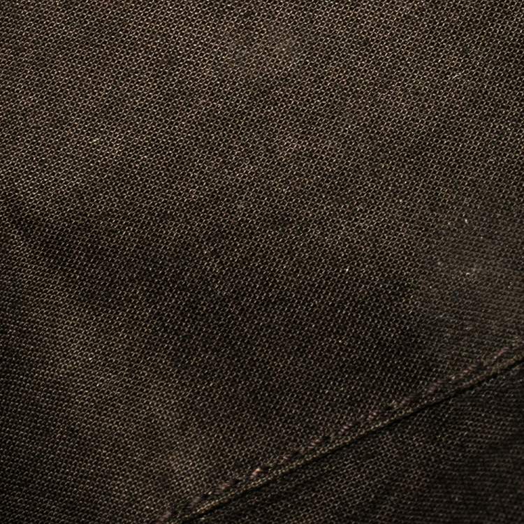 Pre Owned Yves Saint Laurent Burgundy Leather Medium Cabas Y-Ligne Tote