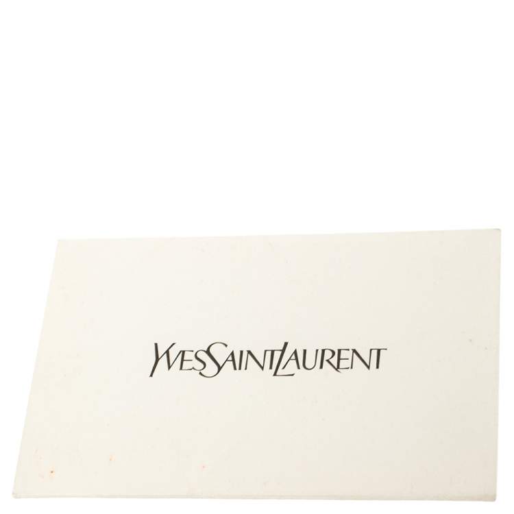 Pre Owned Yves Saint Laurent Burgundy Leather Medium Cabas Y-Ligne Tote