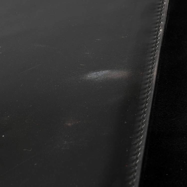 Pre Owned Yves Saint Laurent Black Patent Leather Belle De Jour Clutch