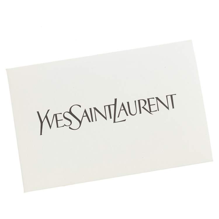 Pre Owned Yves Saint Laurent Yellow Patent Leather Belle De Jour Clutch