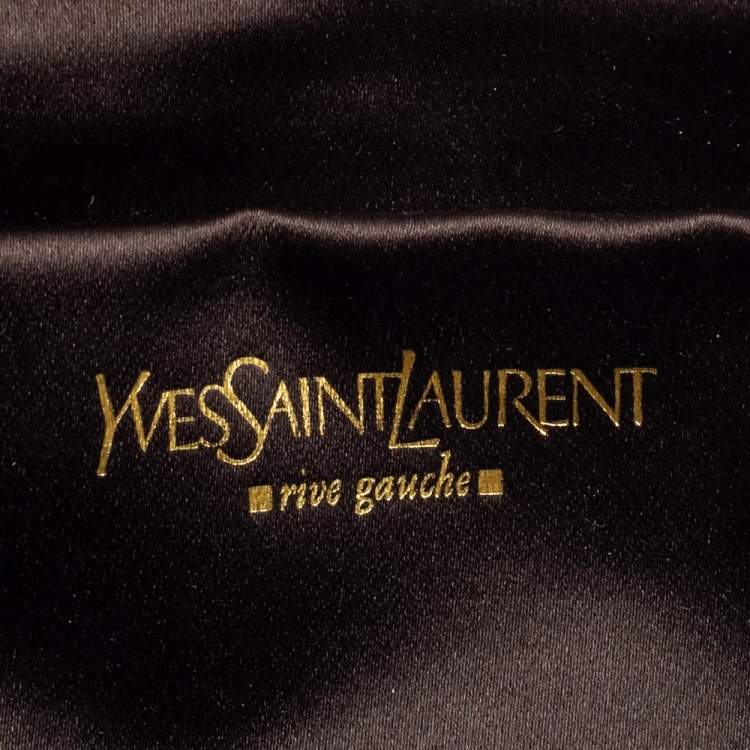 Pre Owned Yves Saint Laurent Yellow Patent Leather Belle De Jour Clutch