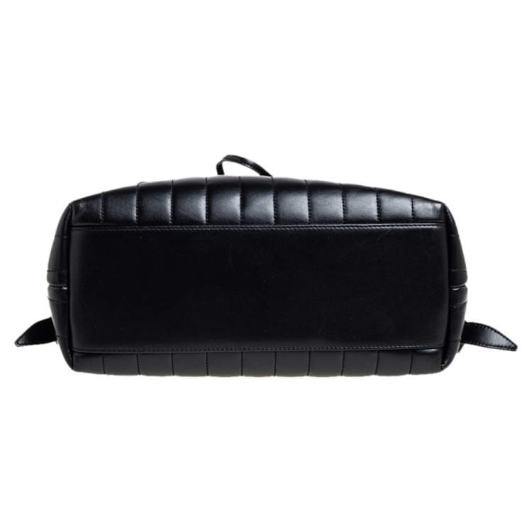 Pre Owned Saint Laurent Black Y Quilted Leather Loulou Backpack