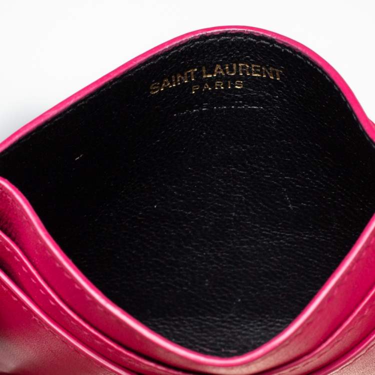Saint Laurent Card Holder Pink