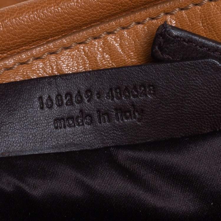 مملوكة مسبقًا Yves Saint Laurent Caramel Brown Leather Muse Bowler Bag