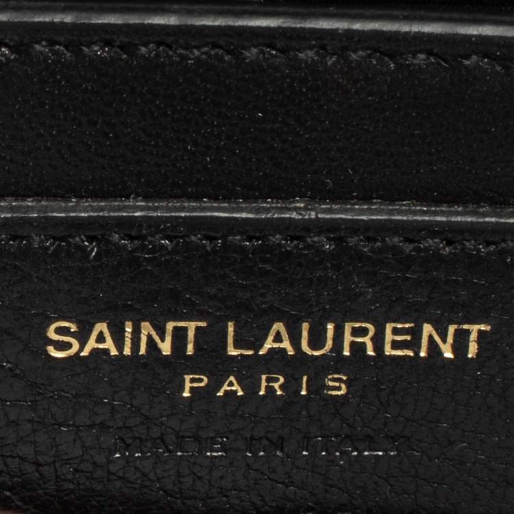 Pre Owned Saint Laurent Green Suede Small Kate Tassel Crossbody Bag