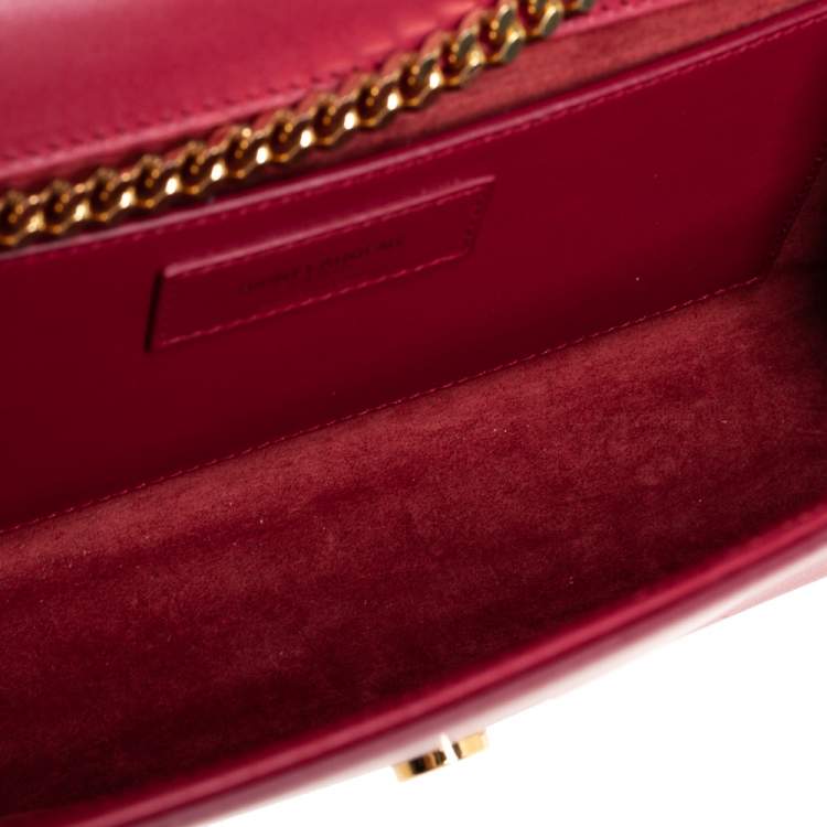مملوكة مسبقًا Saint Laurent Red Leather Medium Kate Tassel Shoulder Bag