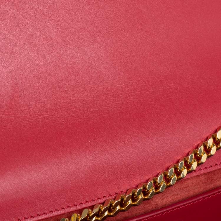 مملوكة مسبقًا Saint Laurent Red Leather Medium Kate Tassel Shoulder Bag