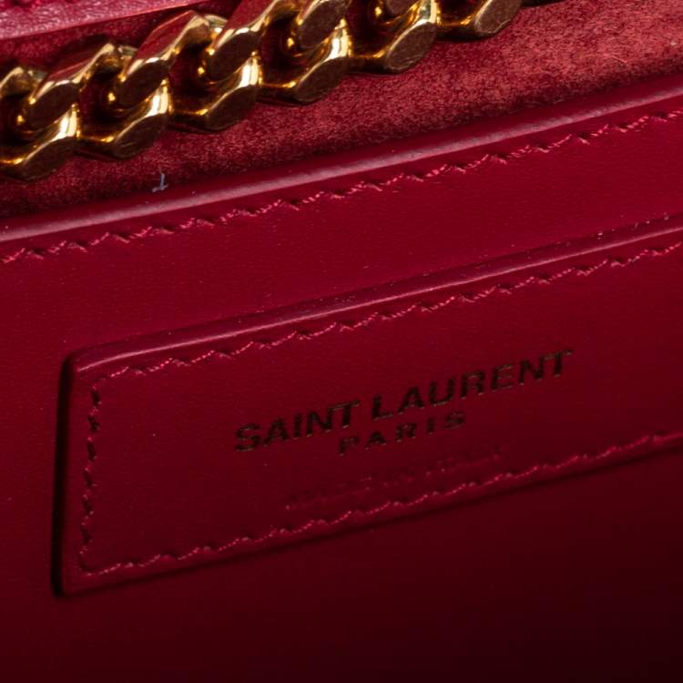 مملوكة مسبقًا Saint Laurent Red Leather Medium Kate Tassel Shoulder Bag