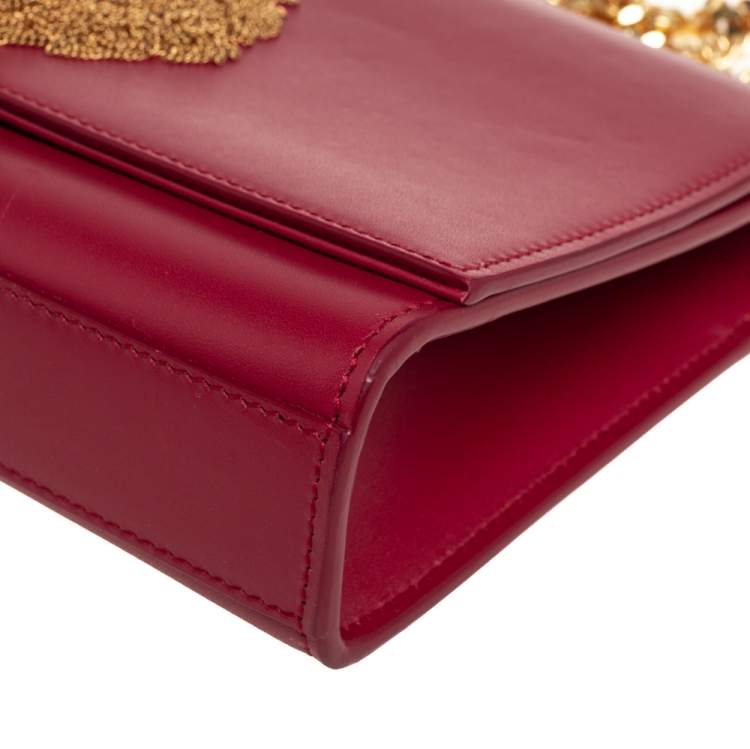 مملوكة مسبقًا Saint Laurent Red Leather Medium Kate Tassel Shoulder Bag