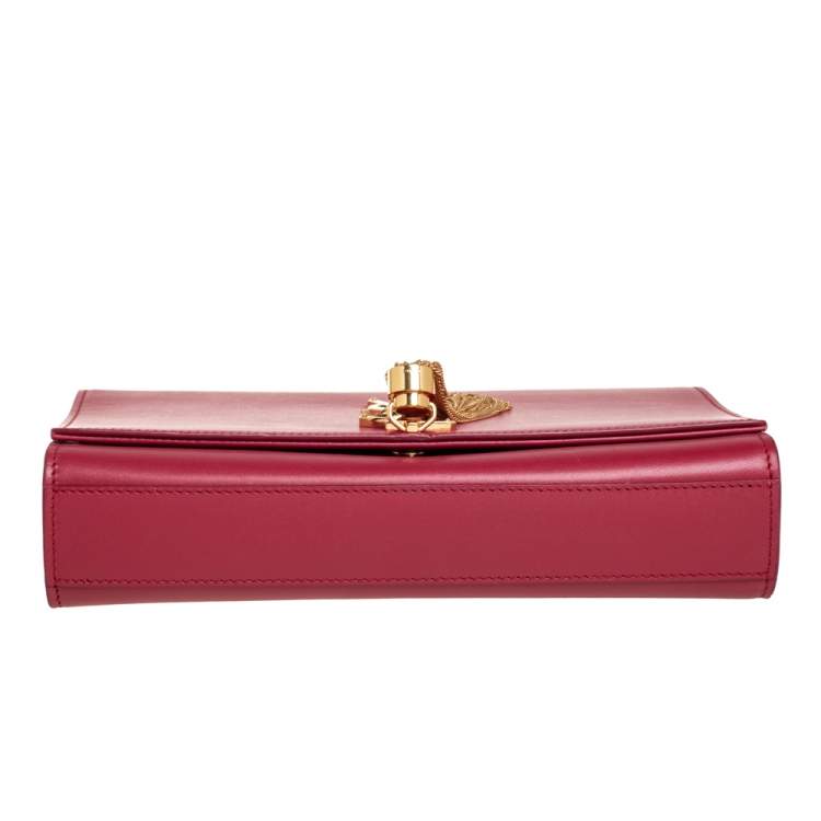 مملوكة مسبقًا Saint Laurent Red Leather Medium Kate Tassel Shoulder Bag