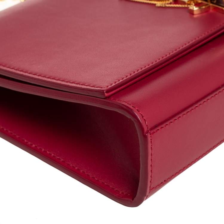 مملوكة مسبقًا Saint Laurent Red Leather Medium Kate Tassel Shoulder Bag