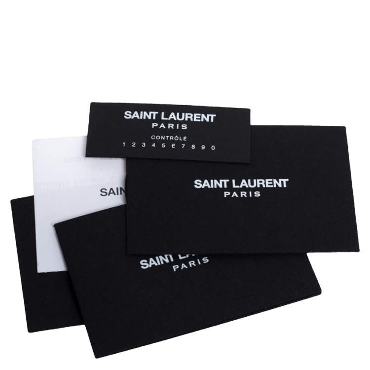 Pre Owned Saint Laurent Black Matelasse Leather Medium Loulou Shoulder Bag