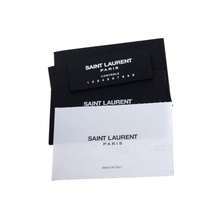 Pre Owned Saint Laurent Black Matelasse Leather Medium Loulou Shoulder Bag