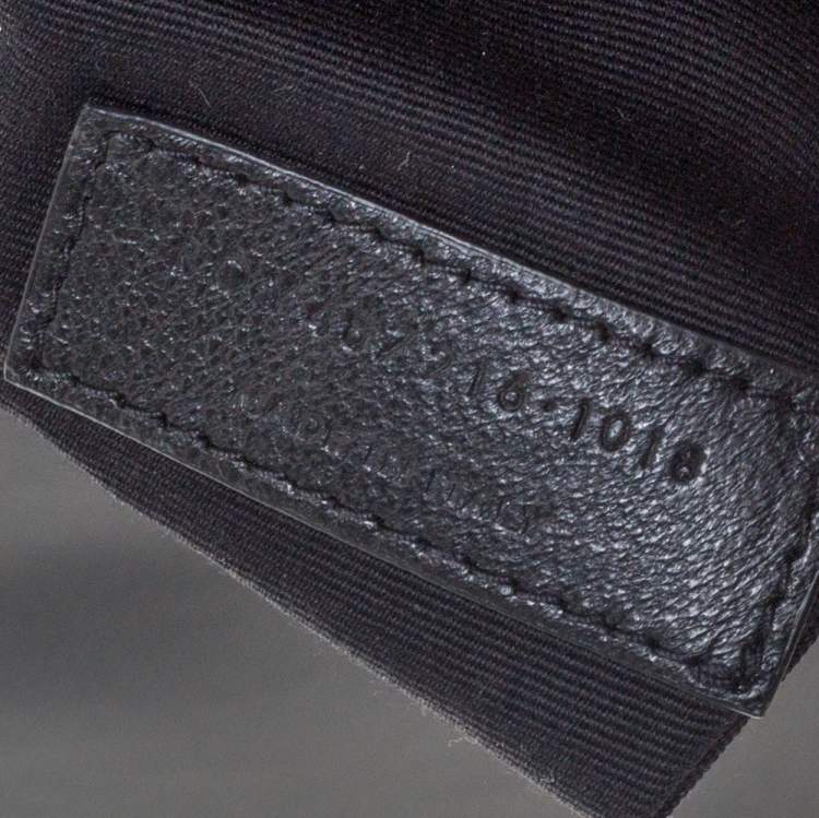 Pre Owned Saint Laurent Black Matelasse Leather Medium Loulou Shoulder Bag