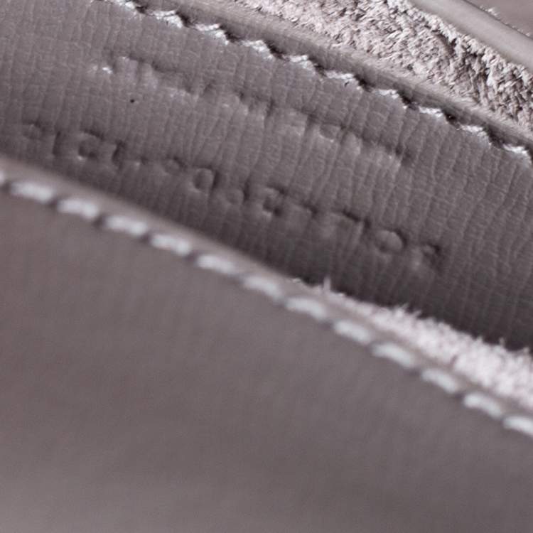 Pre Owned Saint Laurent Grey Leather Medium Sunset Shoulder Bag