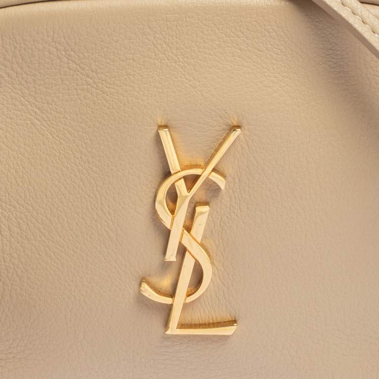 Pre Owned Saint Laurent Beige Leather Blogger Crossbody Bag