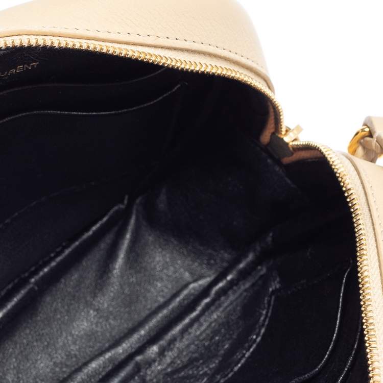 Pre Owned Saint Laurent Beige Leather Blogger Crossbody Bag