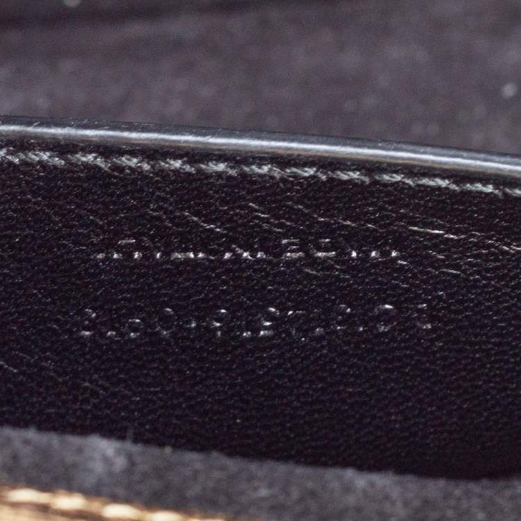 Pre Owned Saint Laurent Metallic Gold Crinkled Leather Betty Crossbody Bag