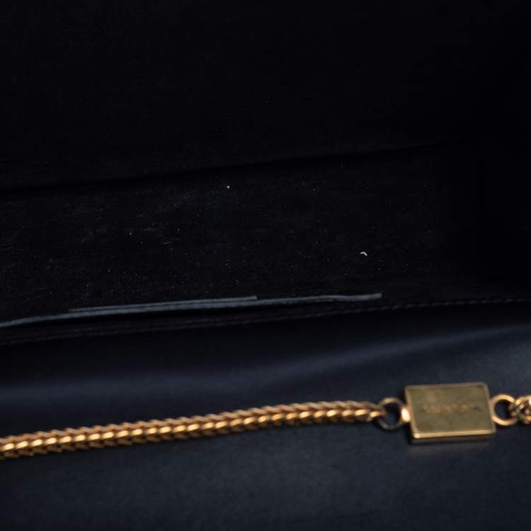 Pre Owned Saint Laurent Black Leather Medium Kate Tassel Shoulder Bag
