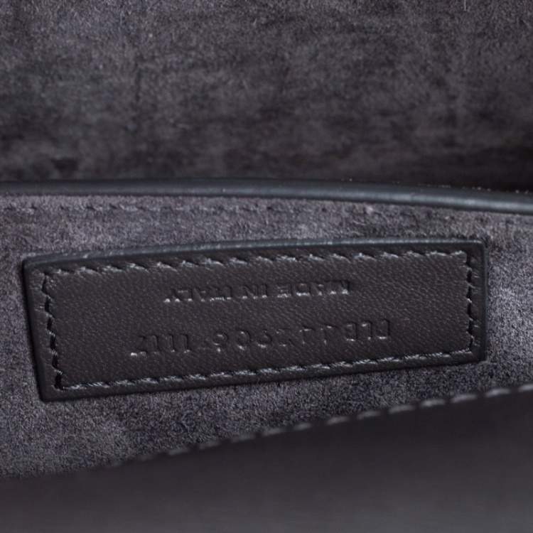 Pre Owned Saint Laurent Grey Leather Medium Sunset Shoulder Bag