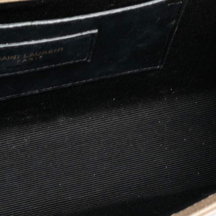 Pre Owned Saint Laurent Beige Leather Medium Kate Shoulder Bag