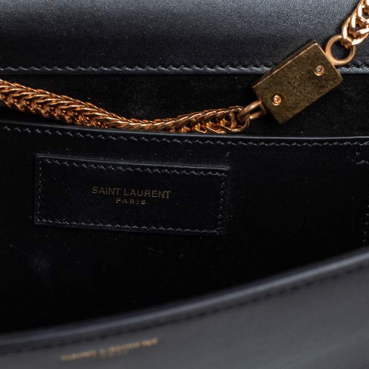 Pre Owned Saint Laurent Black Leather Mini Studded Betty Clous Shoulder Bag