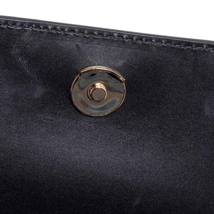 Pre Owned Saint Laurent Black Leather Mini Studded Betty Clous Shoulder Bag