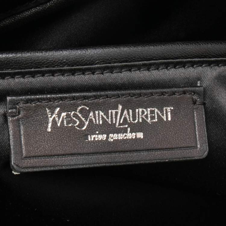 Pre Owned Saint Laurent Purple Leather Medium Muse Satchel