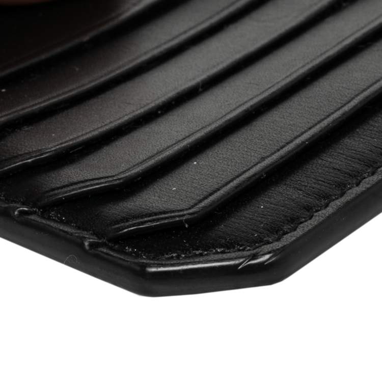 Pre Owned Saint Laurent Paris Black Leather Zip Card Holder